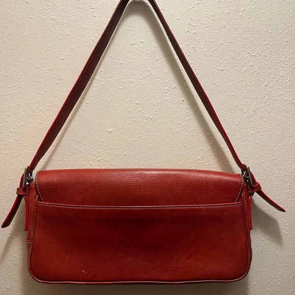 Coach Hamptons East West Buckle Shoulder Bag-Vintage Y2K-Rare Color - Picture 2 of 13